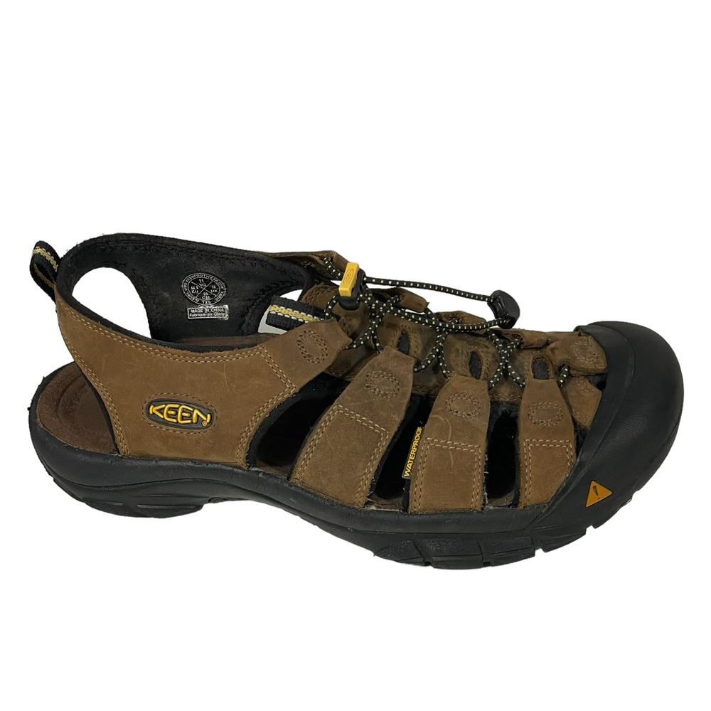 Keen Brown Men’s Sz 11 Waterproof Closed Toe Hiking Sandals - Picture 6 of 12
